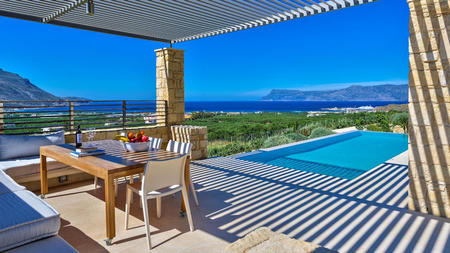 A Visit to Western Crete for a Stay in a Secluded Hillside Villa with Stunning Sea Views
